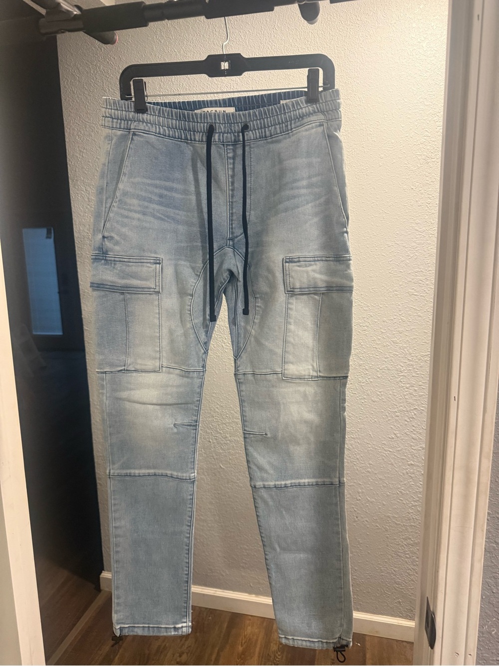 PacSun Light Blue Relaxed Cargo Jeans